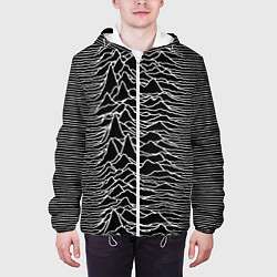 Куртка с капюшоном мужская Joy Division: Unknown Pleasures, цвет: 3D-белый — фото 2