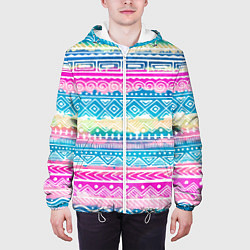 Куртка с капюшоном мужская Нежный xолод, цвет: 3D-белый — фото 2