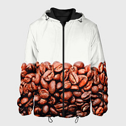 Куртка с капюшоном мужская Coffee, цвет: 3D-черный