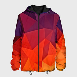 Куртка с капюшоном мужская Geometric, цвет: 3D-черный
