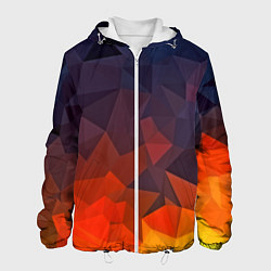 Куртка с капюшоном мужская Абстракция, цвет: 3D-белый