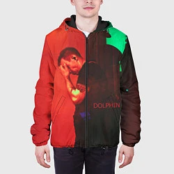 Куртка с капюшоном мужская Dolphin Pain, цвет: 3D-черный — фото 2