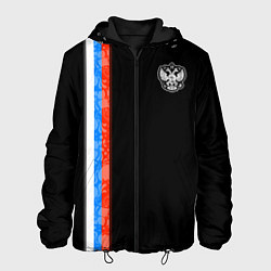 Куртка с капюшоном мужская Russia - Black collection 2023, цвет: 3D-черный