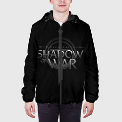 Куртка с капюшоном мужская Shadow of War, цвет: 3D-черный — фото 2