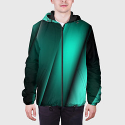 Куртка с капюшоном мужская Emerald lines, цвет: 3D-черный — фото 2