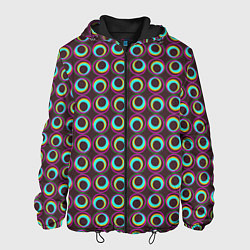 Куртка с капюшоном мужская Циркуляция, цвет: 3D-черный