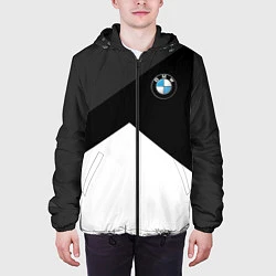 Куртка с капюшоном мужская BMW 2018 SportWear 3, цвет: 3D-черный — фото 2