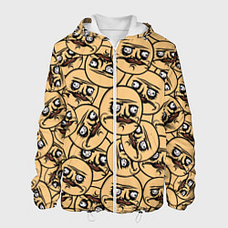 Куртка с капюшоном мужская Me Gusta pattern, цвет: 3D-белый