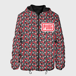 Куртка с капюшоном мужская PUBG: Red Style, цвет: 3D-черный