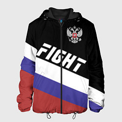 Куртка с капюшоном мужская Fight Russia, цвет: 3D-черный