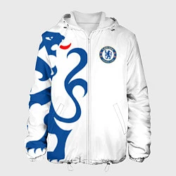 Куртка с капюшоном мужская FC Chelsea: White Lion, цвет: 3D-белый