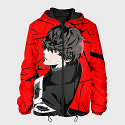 Куртка с капюшоном мужская Persona 5, цвет: 3D-черный