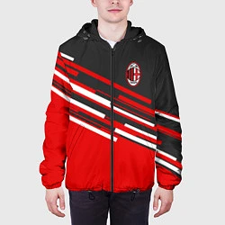 Куртка с капюшоном мужская АC Milan: R&G, цвет: 3D-черный — фото 2