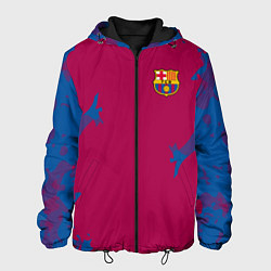 Куртка с капюшоном мужская FC Barcelona: Purple Original, цвет: 3D-черный