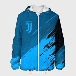 Куртка с капюшоном мужская FC Juventus: Blue Original, цвет: 3D-белый