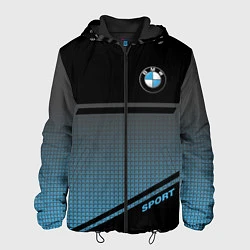Куртка с капюшоном мужская BMW SPORT, цвет: 3D-черный