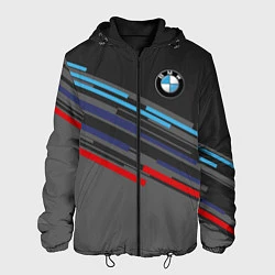 Куртка с капюшоном мужская BMW BRAND COLOR, цвет: 3D-черный