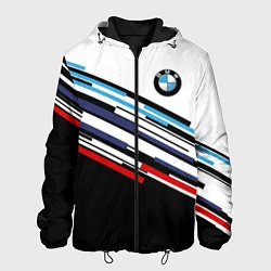 Куртка с капюшоном мужская BMW BRAND COLOR БМВ, цвет: 3D-черный