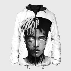 Куртка с капюшоном мужская XXXTentacion: Pixel Art, цвет: 3D-черный