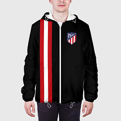 Куртка с капюшоном мужская FC Atletico Madrid: Red Line, цвет: 3D-белый — фото 2