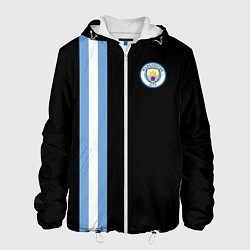 Куртка с капюшоном мужская Манчестер Сити, цвет: 3D-белый