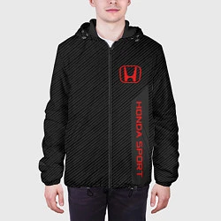Куртка с капюшоном мужская Honda: Sport Line, цвет: 3D-черный — фото 2