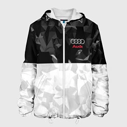 Куртка с капюшоном мужская Audi: Poly Sport, цвет: 3D-белый