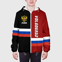 Куртка с капюшоном мужская Volgograd, Russia, цвет: 3D-белый — фото 2