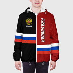 Куртка с капюшоном мужская Krasnodar, Russia, цвет: 3D-белый — фото 2