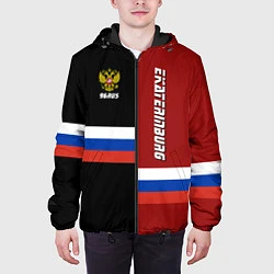 Куртка с капюшоном мужская Ekaterinburg, Russia, цвет: 3D-черный — фото 2