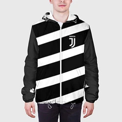 Куртка с капюшоном мужская Juve: B&W Lines, цвет: 3D-белый — фото 2