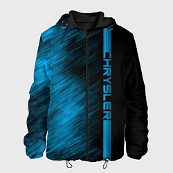 Куртка с капюшоном мужская Chrysler синие полосы, цвет: 3D-черный