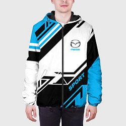 Куртка с капюшоном мужская Mazda: Techno Sport, цвет: 3D-черный — фото 2