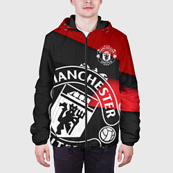 Куртка с капюшоном мужская FC Man United: Exclusive цвета 3D-черный — фото 2