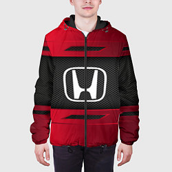 Куртка с капюшоном мужская Honda Sport, цвет: 3D-черный — фото 2