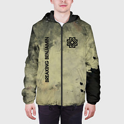 Куртка с капюшоном мужская Breaking Benjamin, цвет: 3D-черный — фото 2