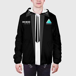 Куртка с капюшоном мужская RK800 Android Black, цвет: 3D-белый — фото 2