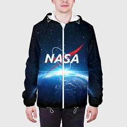 Куртка с капюшоном мужская NASA: Sunrise Earth, цвет: 3D-белый — фото 2