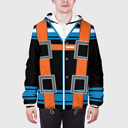 Куртка с капюшоном мужская Fortnite: Ремонтник, цвет: 3D-белый — фото 2