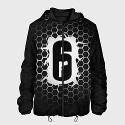 Куртка с капюшоном мужская R6S: Carbon Symbon, цвет: 3D-черный
