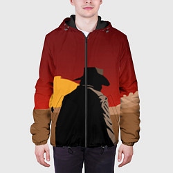 Куртка с капюшоном мужская RDR 2: Dark Man, цвет: 3D-черный — фото 2