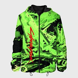 Куртка с капюшоном мужская Cyberpunk 2077: Green Breaks, цвет: 3D-черный