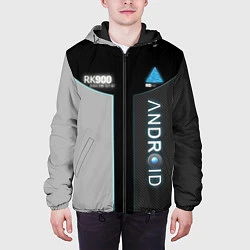 Куртка с капюшоном мужская Detroit: Android RK900, цвет: 3D-черный — фото 2