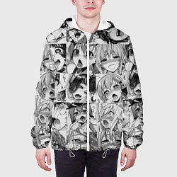 Куртка с капюшоном мужская Ahegao Babes, цвет: 3D-белый — фото 2