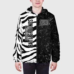 Куртка с капюшоном мужская PUBG: Zebras Lifestyle, цвет: 3D-черный — фото 2