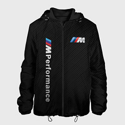 Куртка с капюшоном мужская BMW M PERFORMANCE CARBON КАРБОН, цвет: 3D-черный