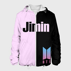 Куртка с капюшоном мужская BTS Jimin, цвет: 3D-белый