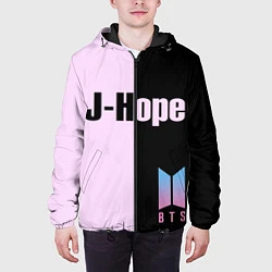 Куртка с капюшоном мужская BTS J-hope, цвет: 3D-черный — фото 2