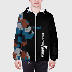 Куртка с капюшоном мужская Counter Strike: Camo Soldier, цвет: 3D-белый — фото 2