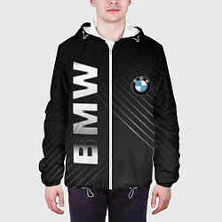 Куртка с капюшоном мужская BMW: Steel Line, цвет: 3D-белый — фото 2